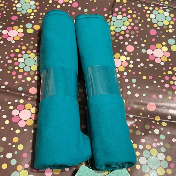 New Lot of Two - 42” x 19” FreshFit Teal Color Microfiber Fitness Towel - Picture 3 of 5